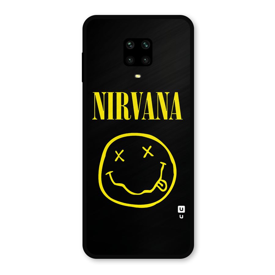 Nirvana Smiley Metal Back Case for Redmi Note 9 Pro