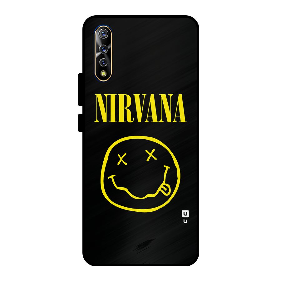 Nirvana Smiley Metal Back Case for Vivo S1