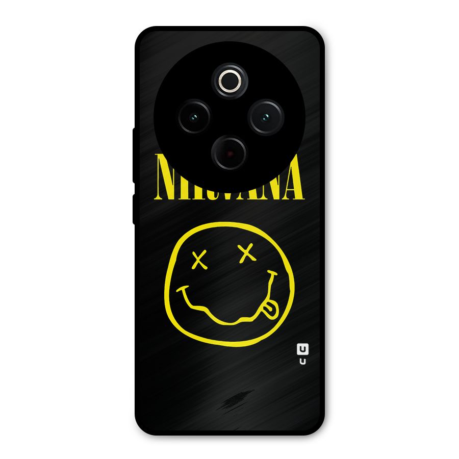 Nirvana Smiley Metal Back Case for Vivo T4