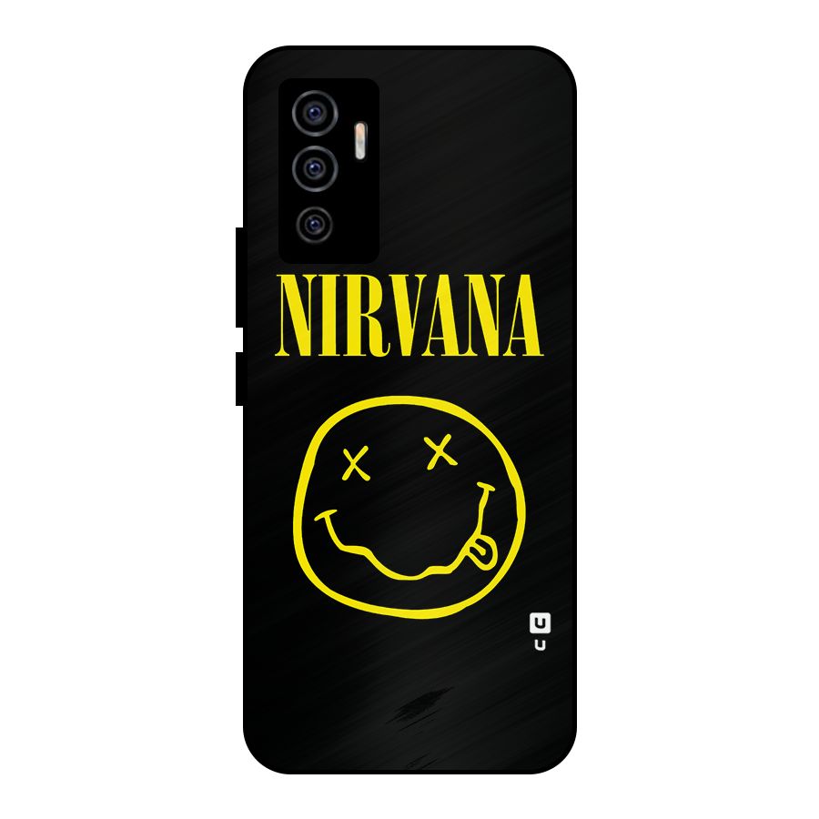 Nirvana Smiley Metal Back Case for Vivo V23e