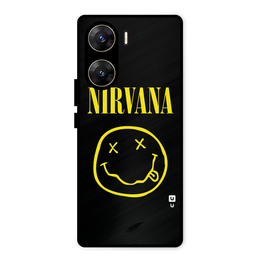 Nirvana Smiley Metal Back Case for Vivo V29e