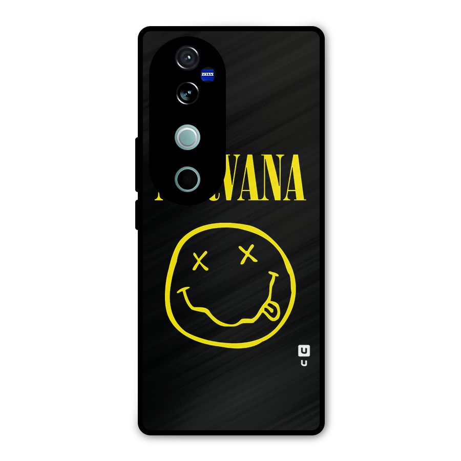 Nirvana Smiley Metal Back Case for Vivo V40