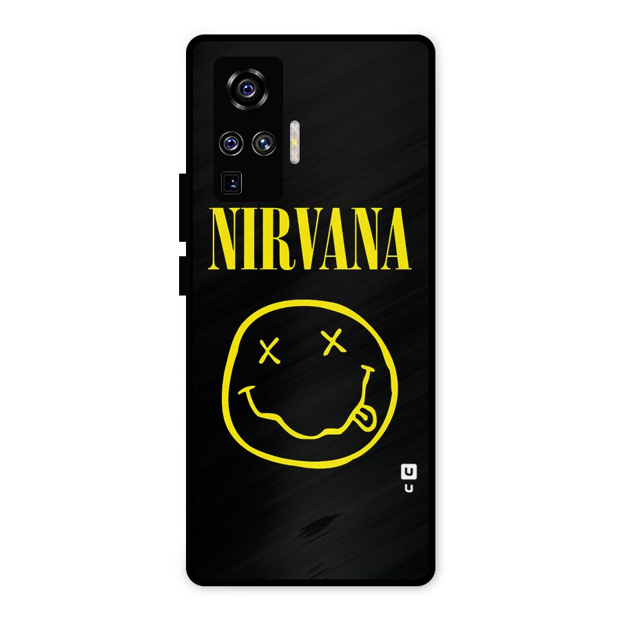 Nirvana Smiley Metal Back Case for Vivo X50 Pro