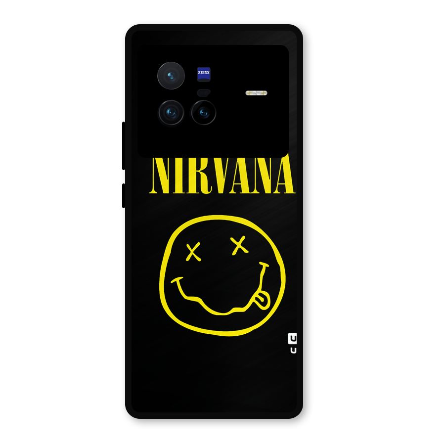 Nirvana Smiley Metal Back Case for Vivo X80