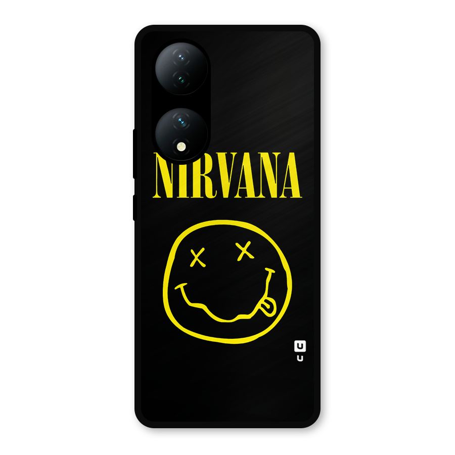 Nirvana Smiley Metal Back Case for Vivo Y100