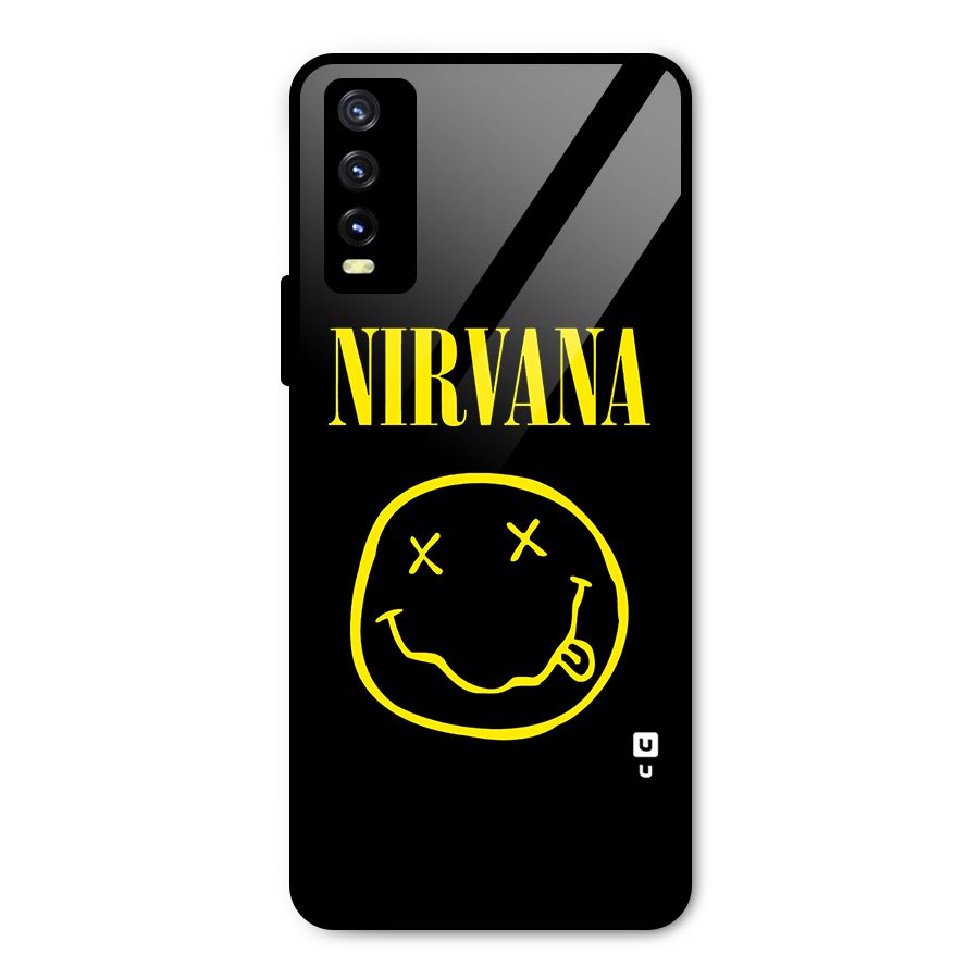 Nirvana Smiley Metal Back Case for Vivo Y20i