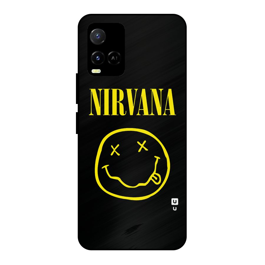 Nirvana Smiley Metal Back Case for Vivo Y21T