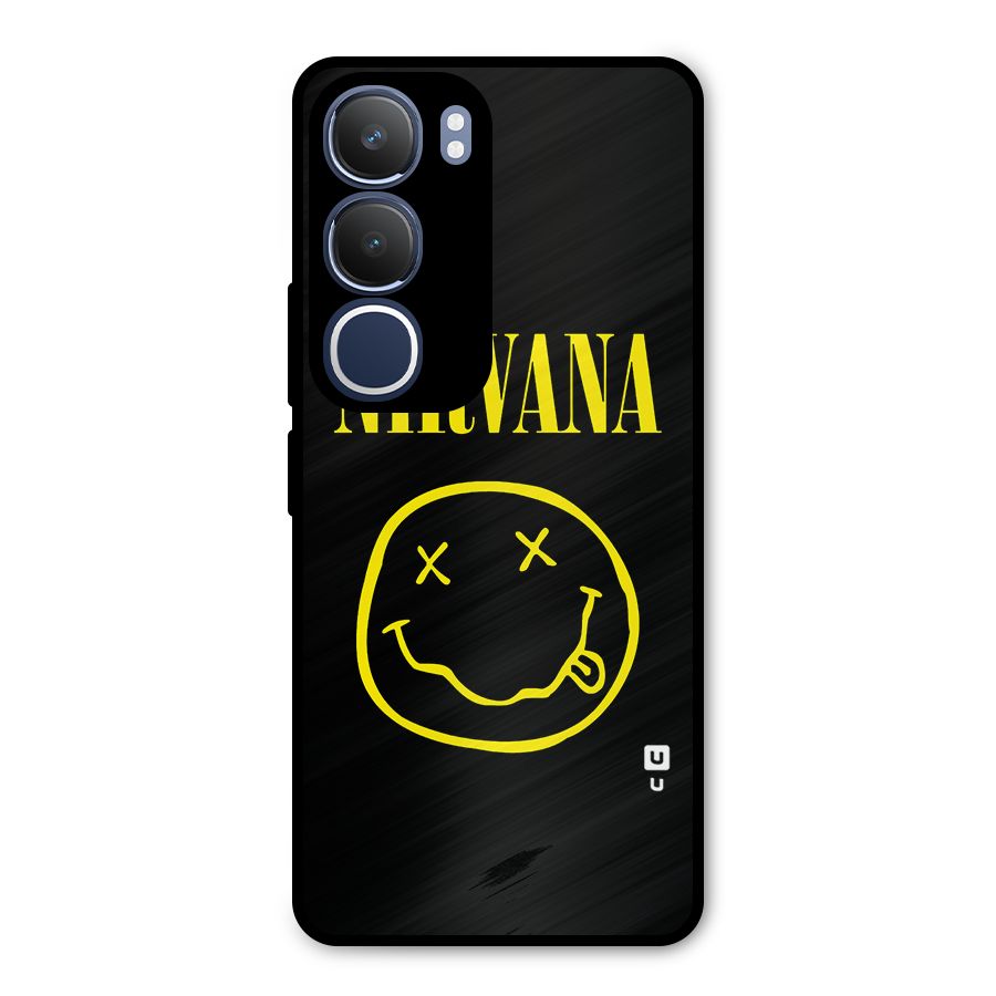 Nirvana Smiley Metal Back Case for Vivo Y29