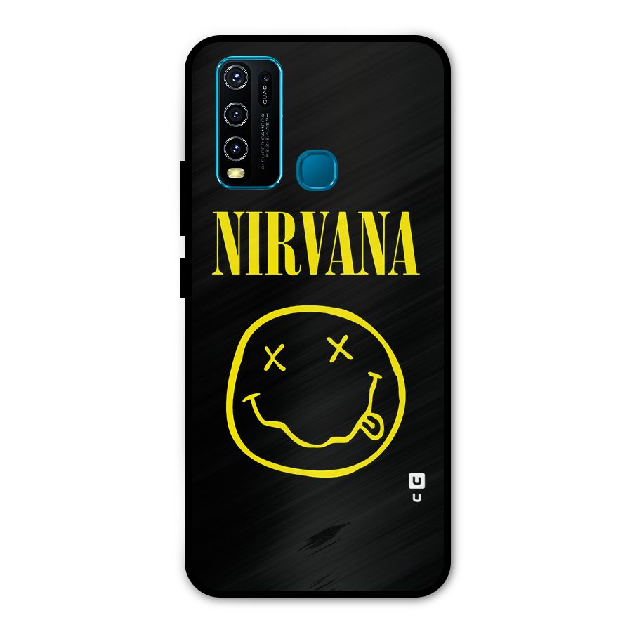 Nirvana Smiley Metal Back Case for Vivo Y30