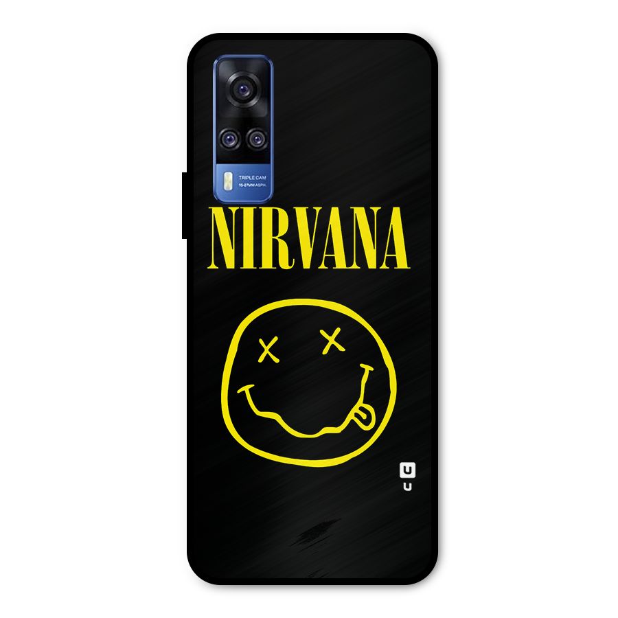 Nirvana Smiley Metal Back Case for Vivo Y31