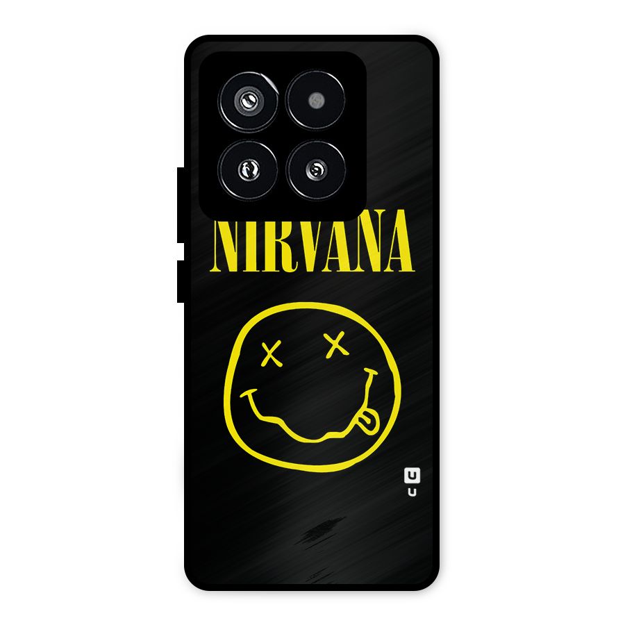 Nirvana Smiley Metal Back Case for Xiaomi 14 Pro