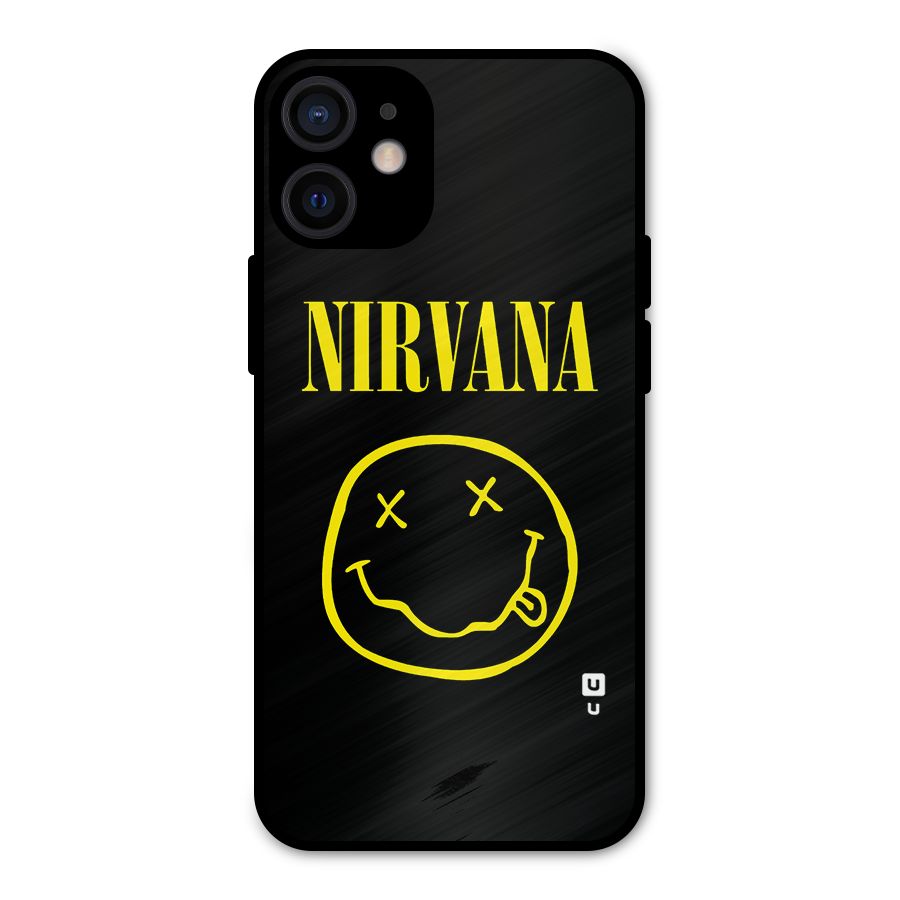 Nirvana Smiley Metal Back Case for iPhone 12 Mini