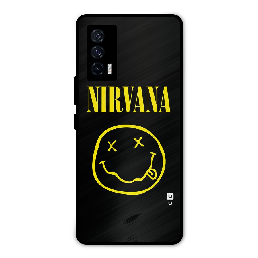 Nirvana Smiley Metal Back Case for iQOO 7 5G