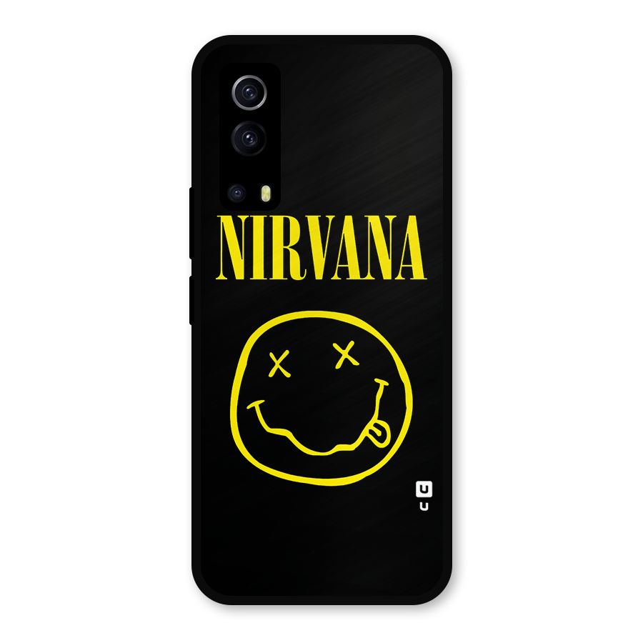 Nirvana Smiley Metal Back Case for iQOO Z3