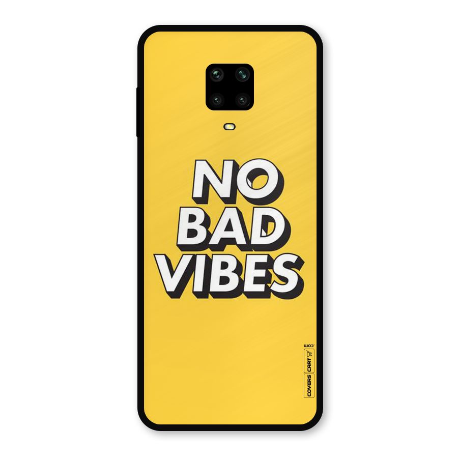 No Bad Vibes Metal Back Case for Poco M2
