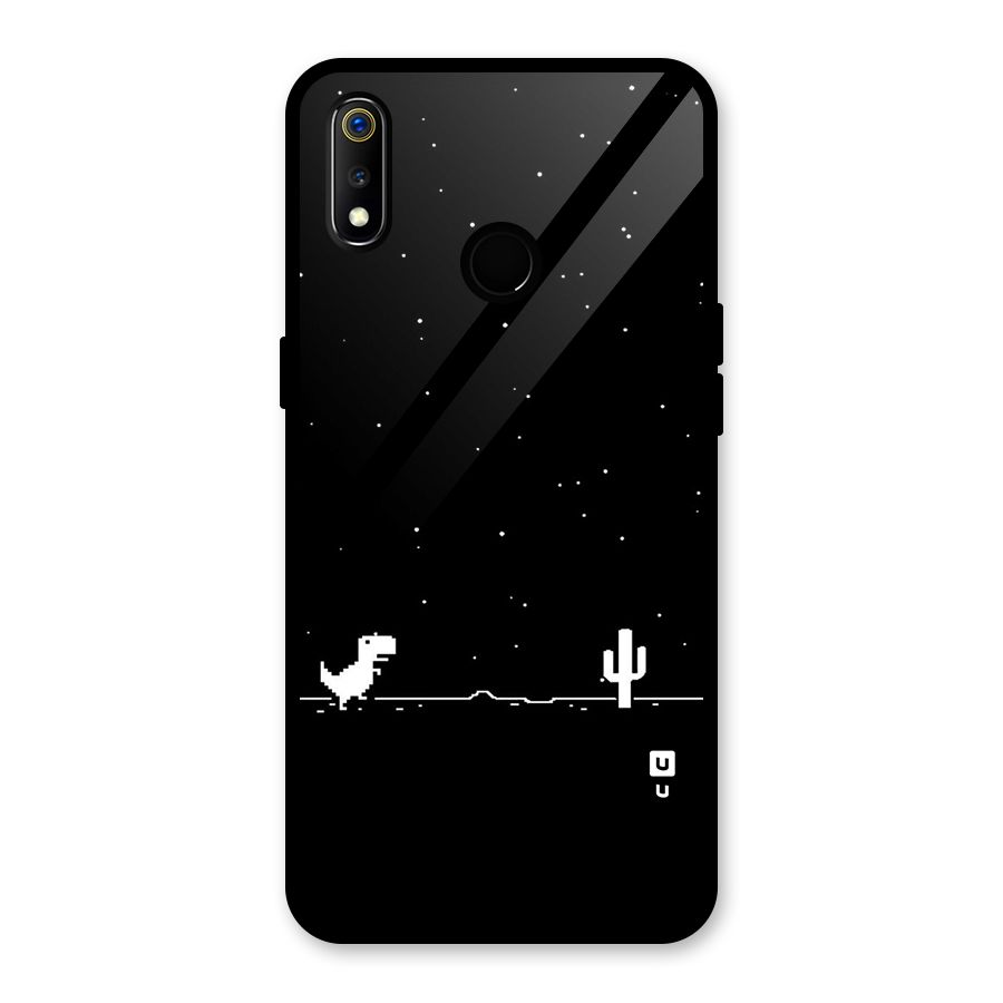 No Connection Night Glass Back Case for Realme 3i
