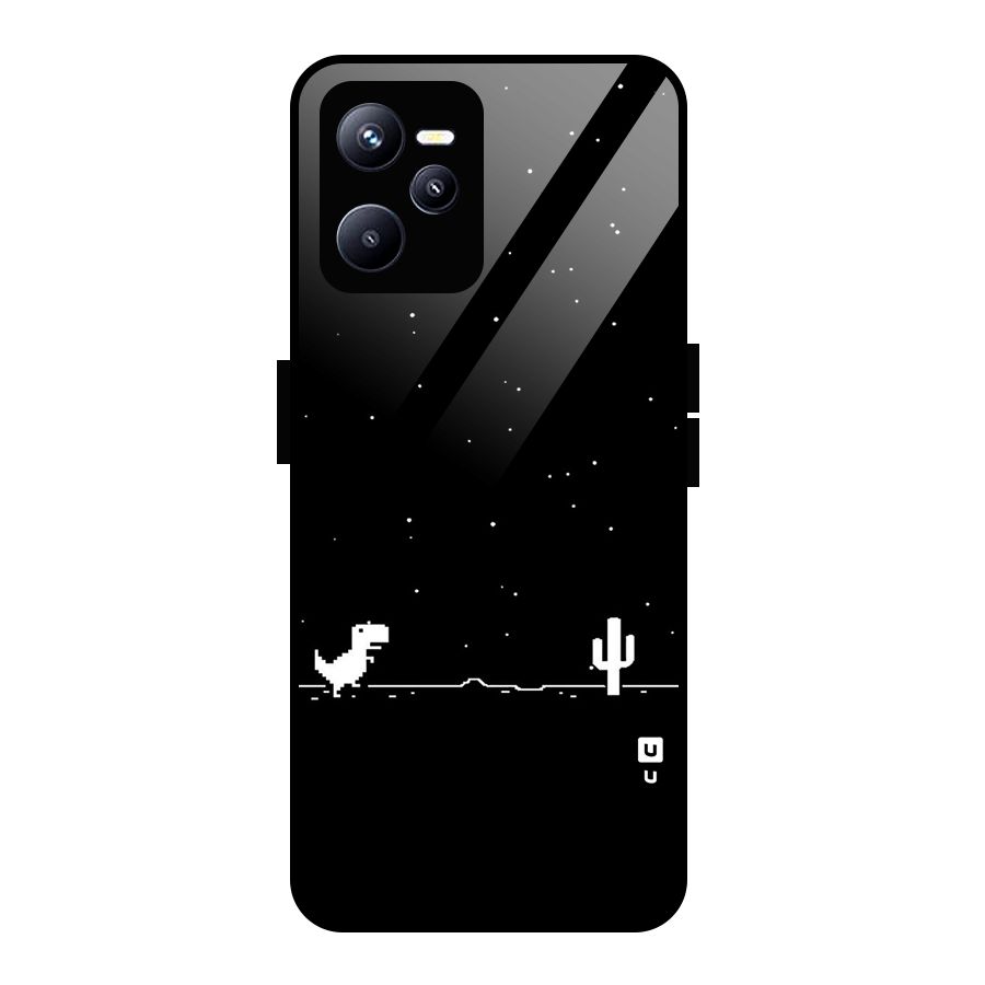 No Connection Night Glass Back Case for Realme C35