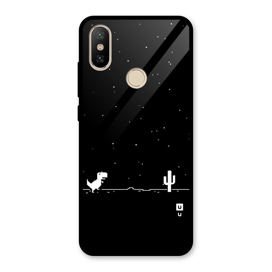 No Connection Night Glass Back Case for Redmi A2