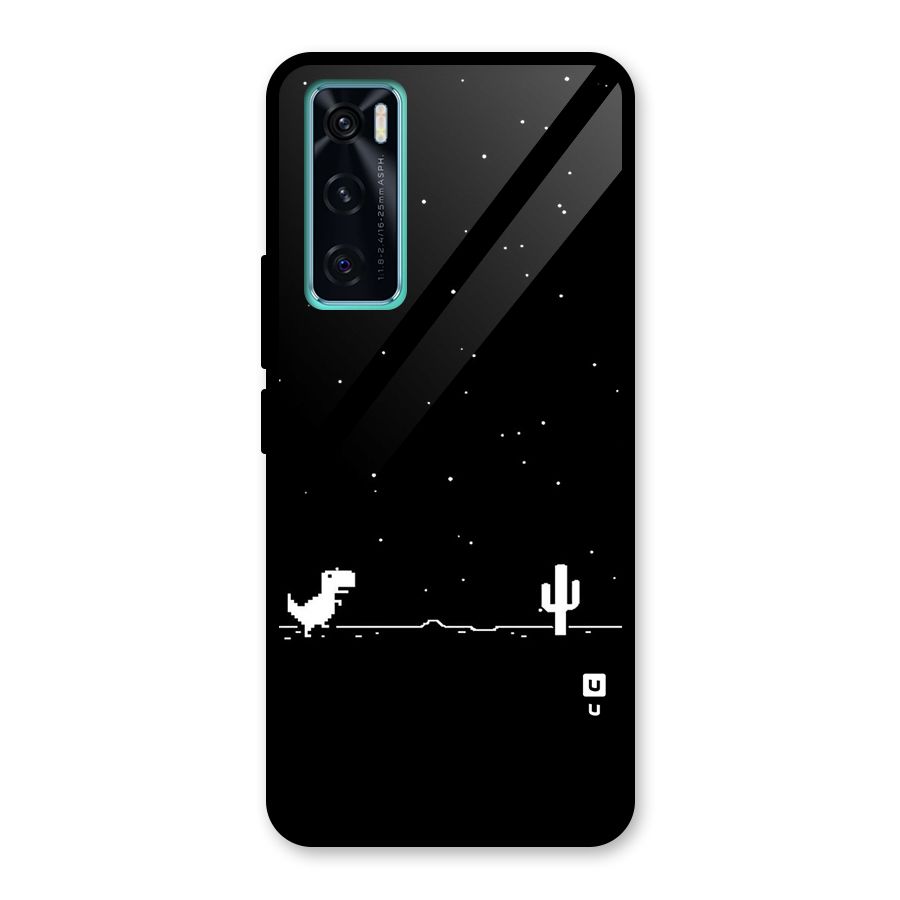 No Connection Night Glass Back Case for Vivo V20 SE