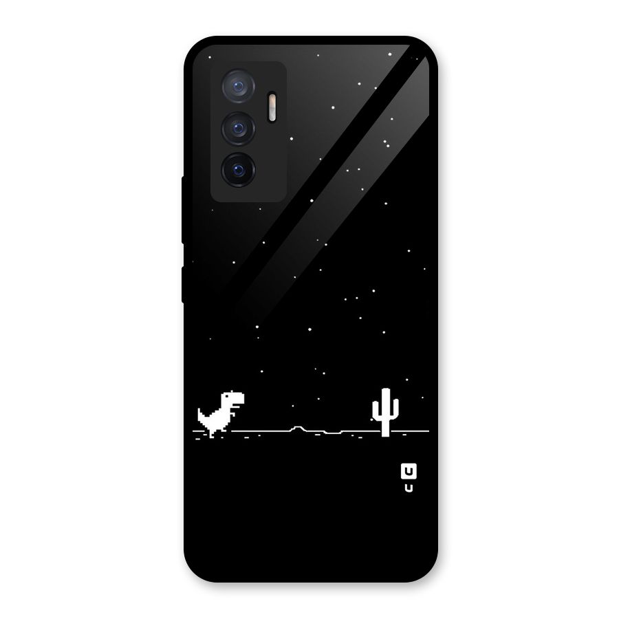 No Connection Night Glass Back Case for Vivo V23e