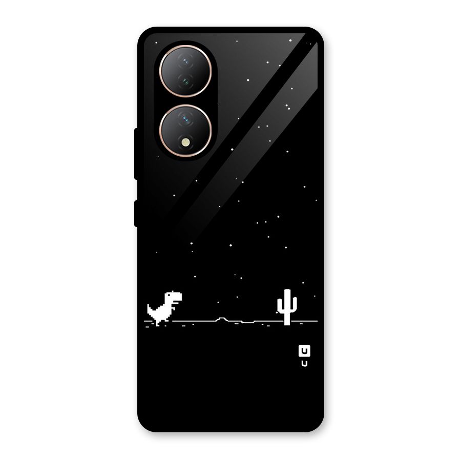 No Connection Night Glass Back Case for Vivo Y100A