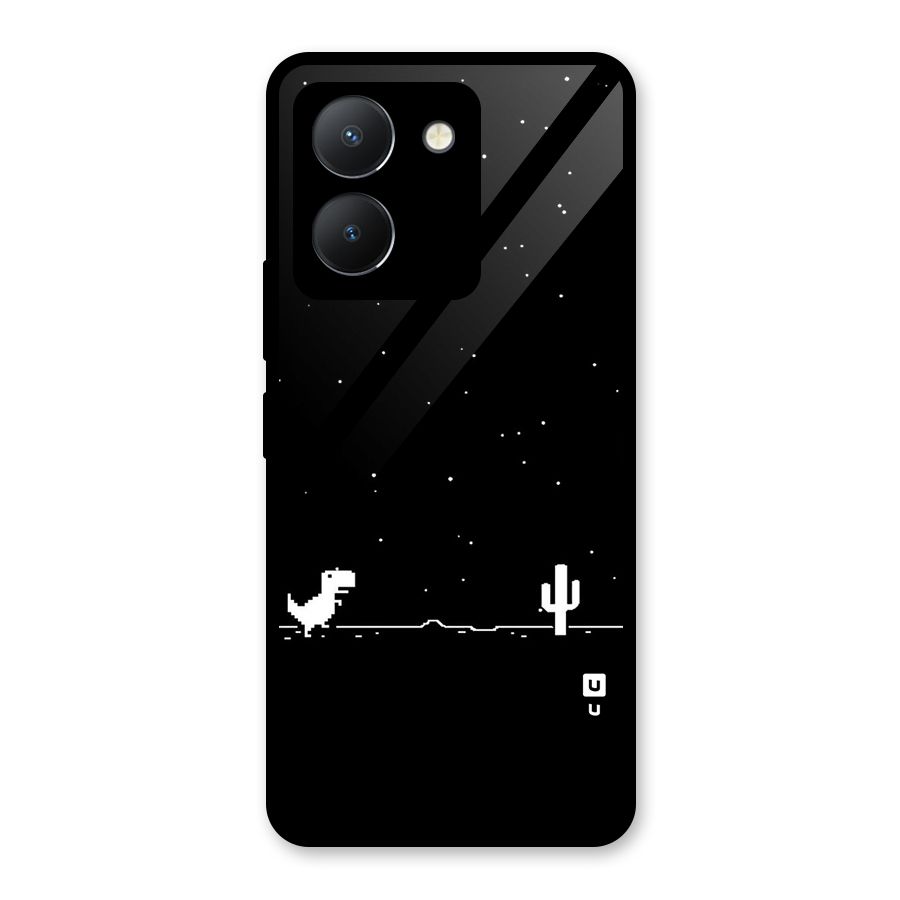 No Connection Night Glass Back Case for Vivo Y36