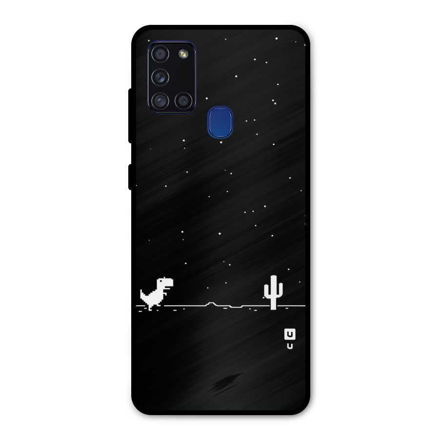 No Connection Night Metal Back Case for Galaxy A21s
