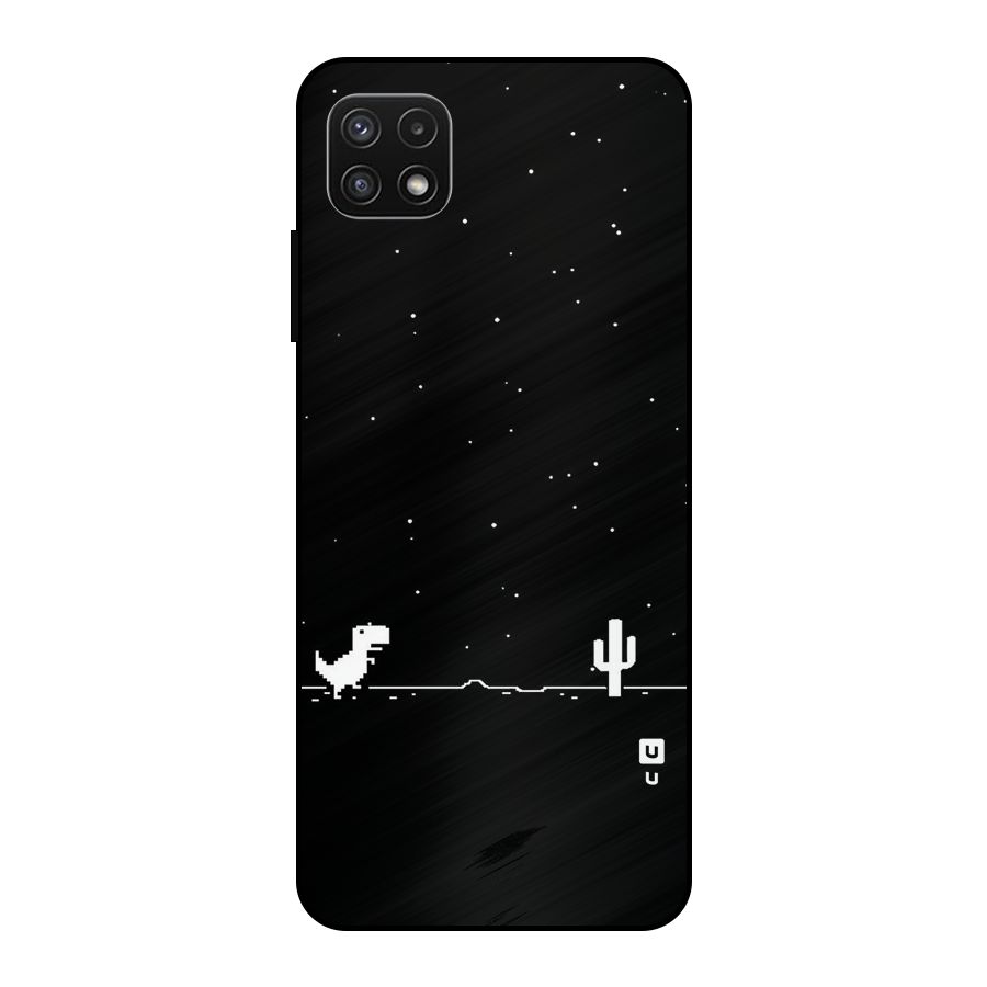 No Connection Night Metal Back Case for Galaxy A22 5G