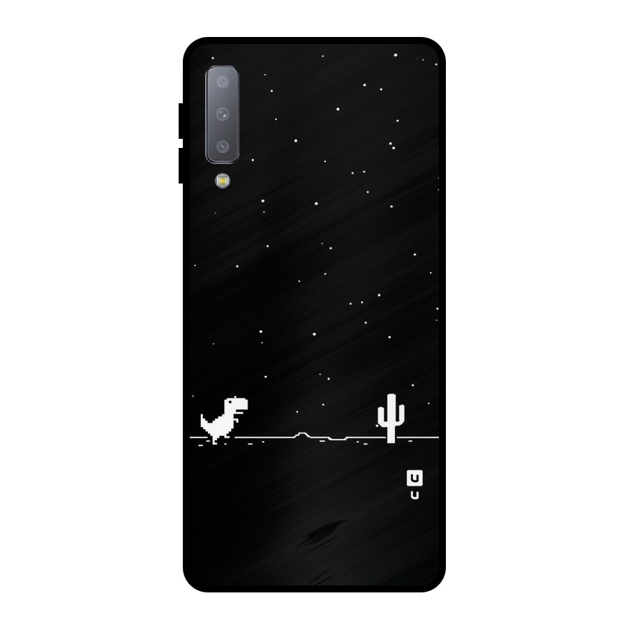 No Connection Night Metal Back Case for Galaxy A7 (2018)