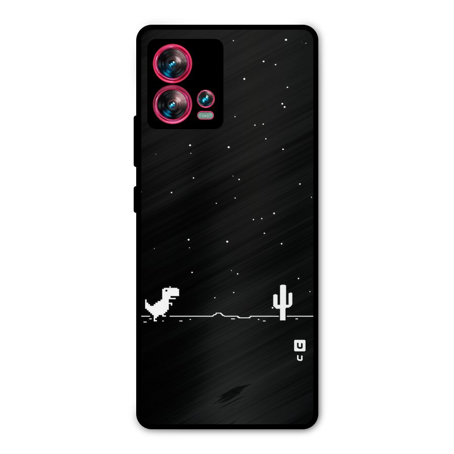 No Connection Night Metal Back Case for Motorola Edge 30 Fusion