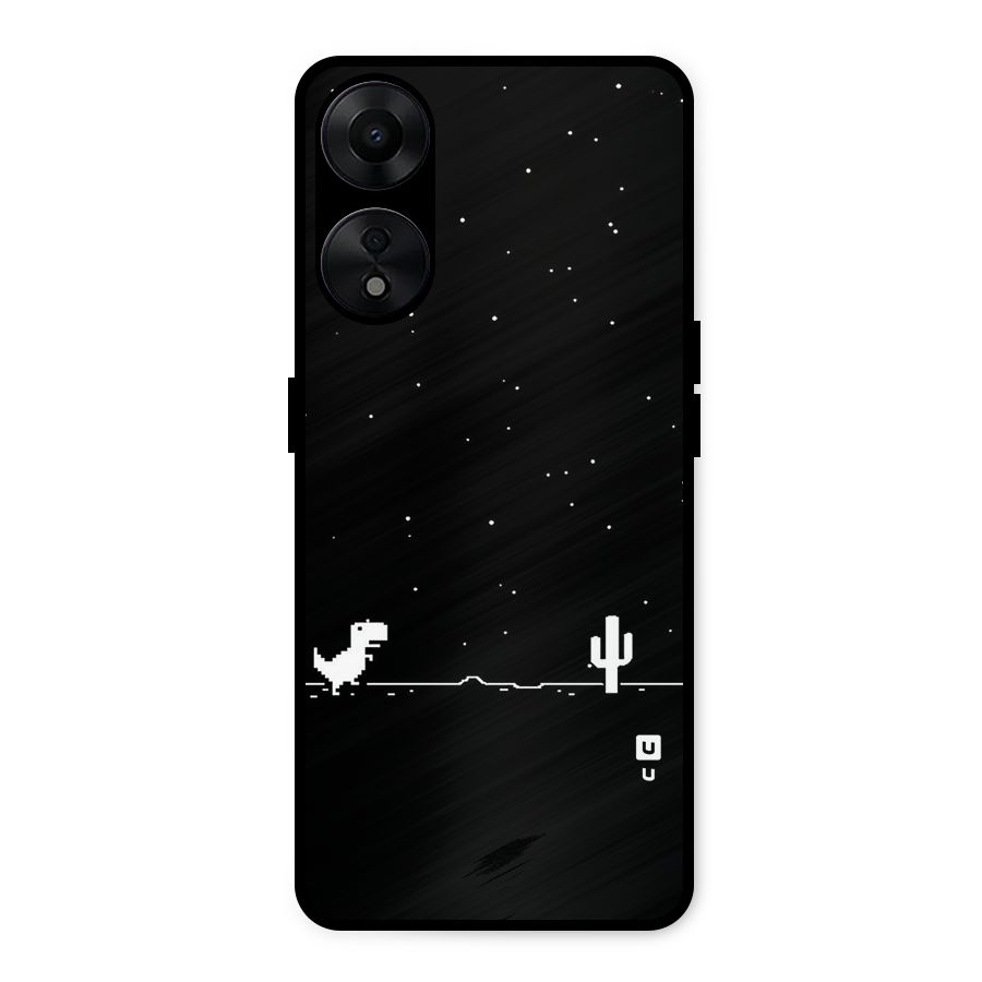 No Connection Night Metal Back Case for Oppo A78 5G
