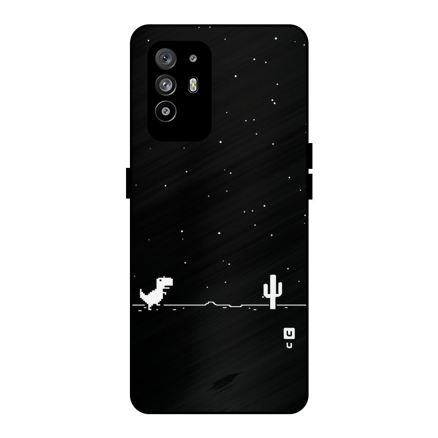 No Connection Night Metal Back Case for Oppo F19 Pro Plus 5G