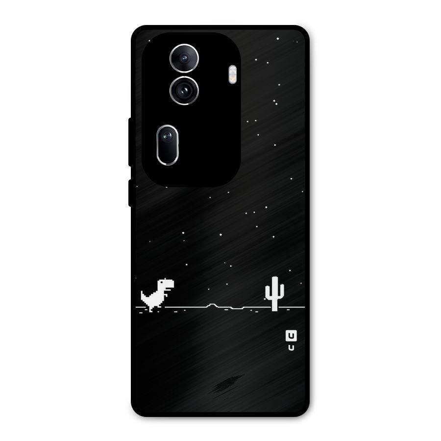 No Connection Night Metal Back Case for Oppo Reno11 Pro 5G