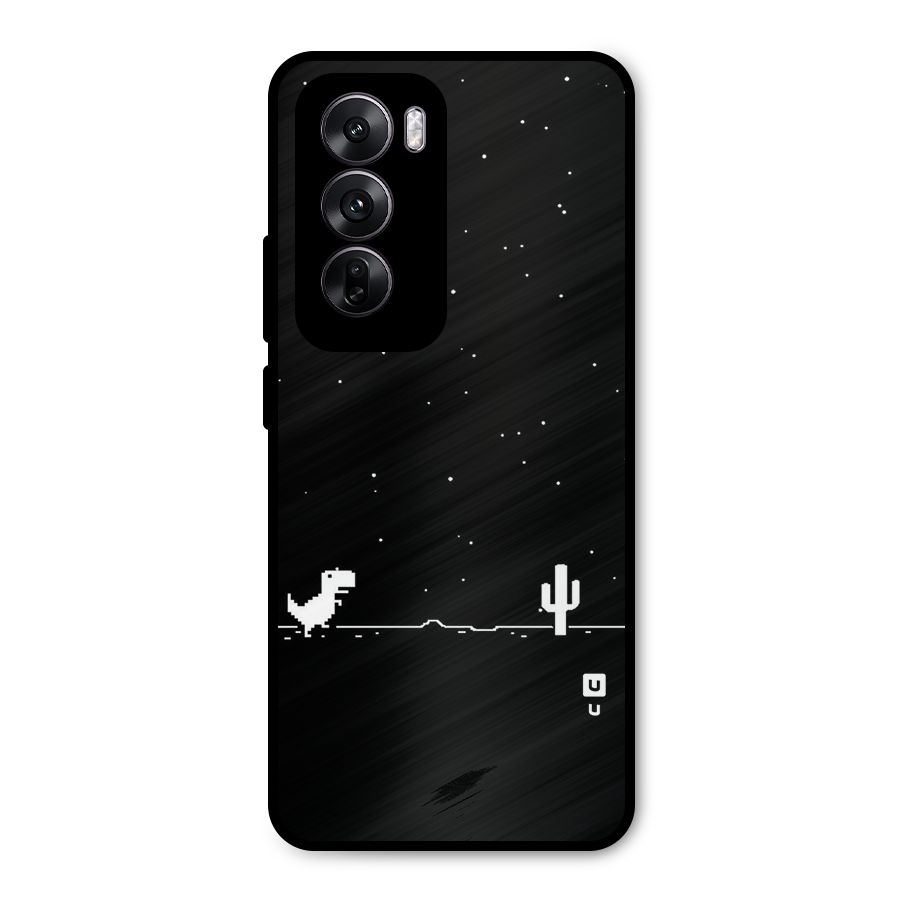 No Connection Night Metal Back Case for Oppo Reno12