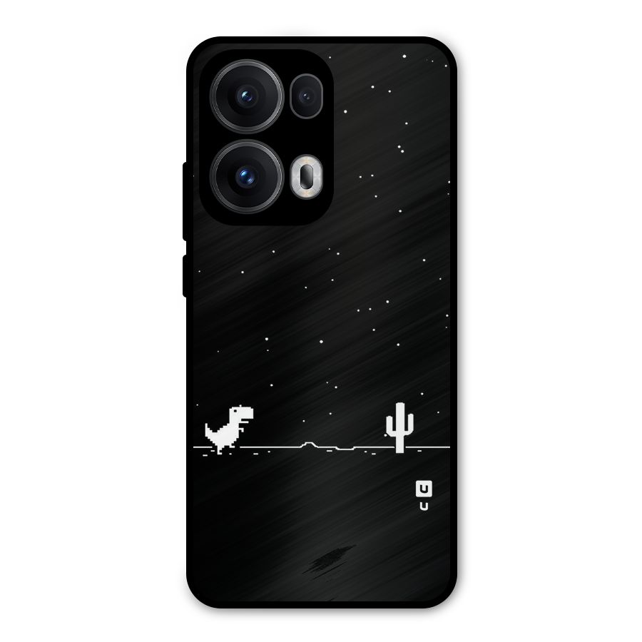No Connection Night Metal Back Case for Oppo Reno13 Pro