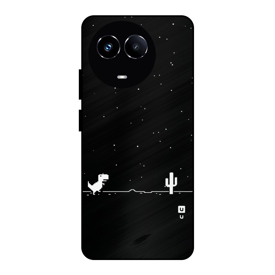 No Connection Night Metal Back Case for Realme 11 5G