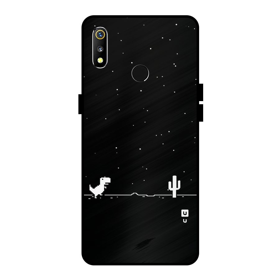 No Connection Night Metal Back Case for Realme 3i
