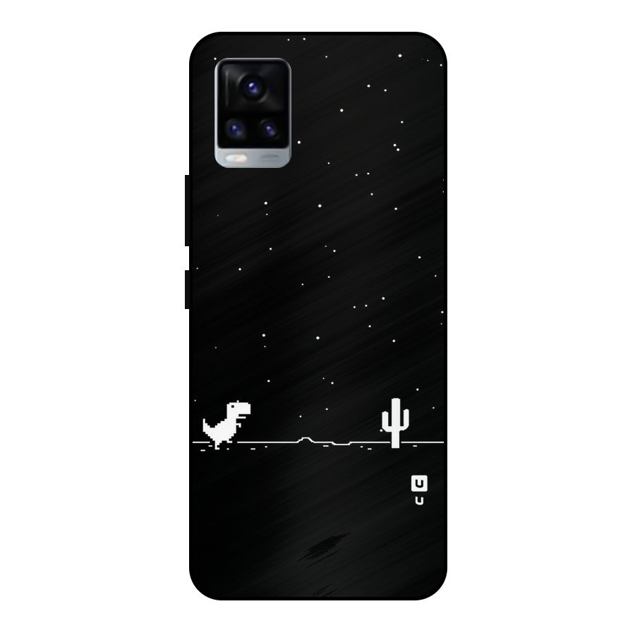 No Connection Night Metal Back Case for Vivo V20 2021