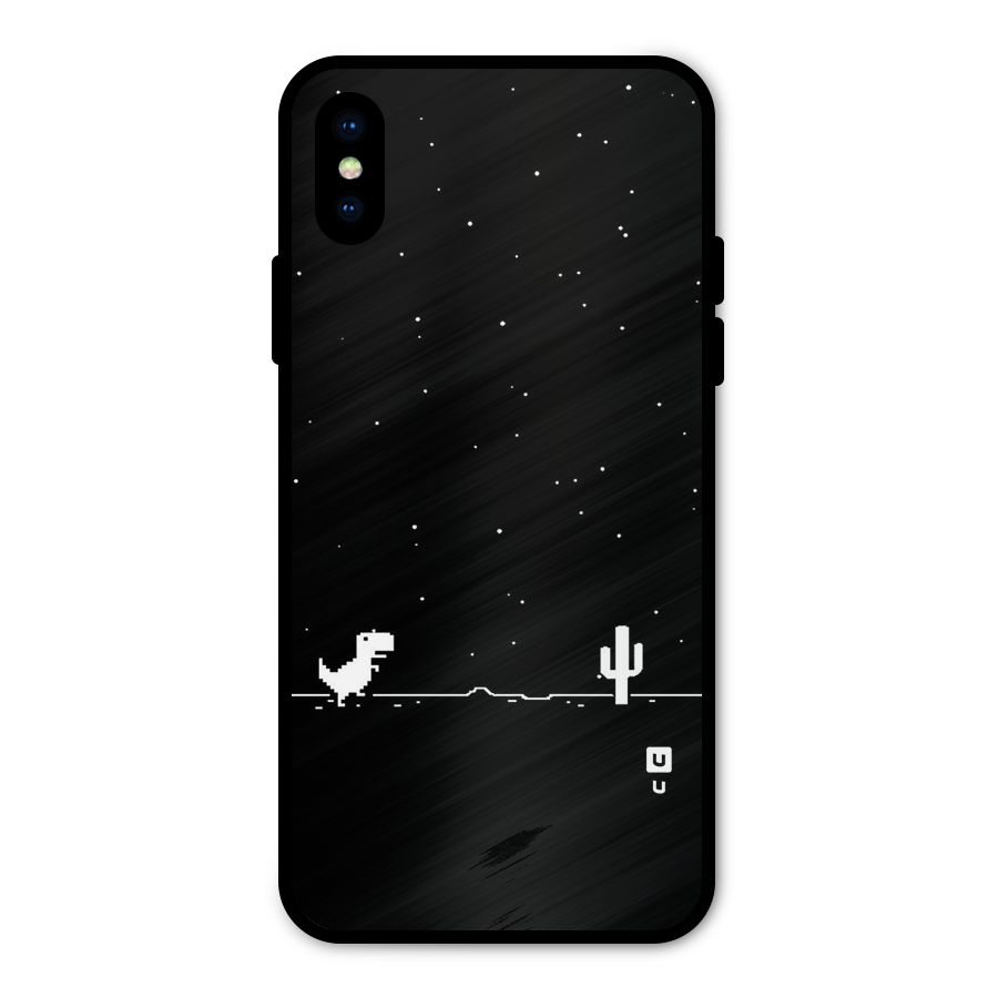 No Connection Night Metal Back Case for iPhone XS