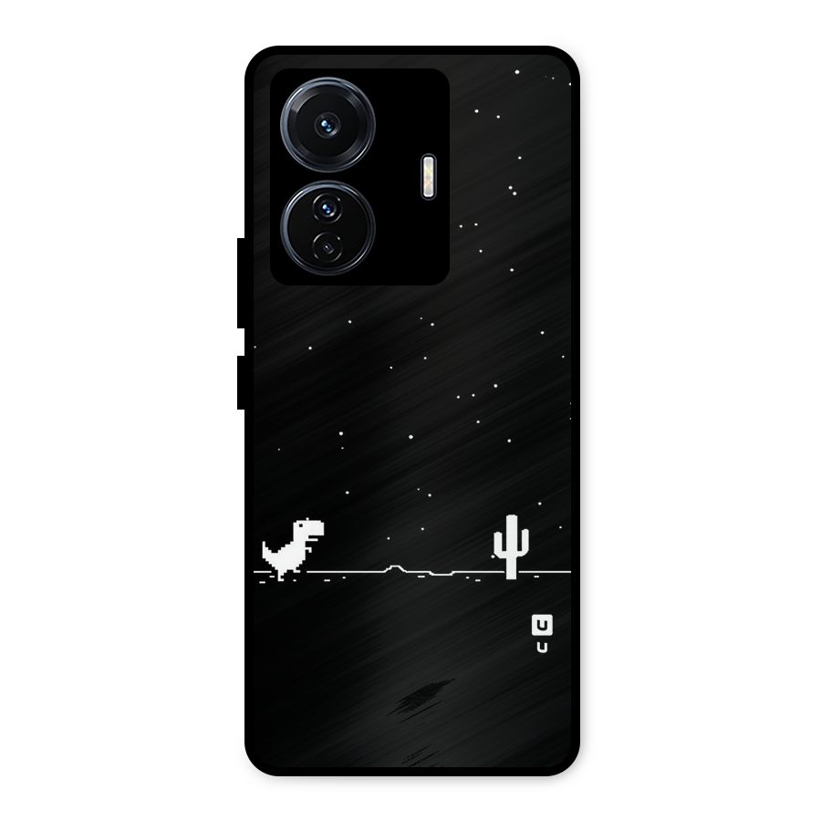 No Connection Night Metal Back Case for iQOO Z6