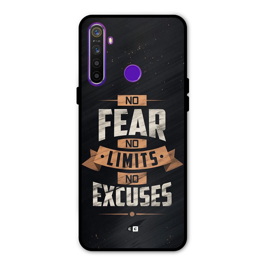No Excuse Glass Back Case for Realme 5s