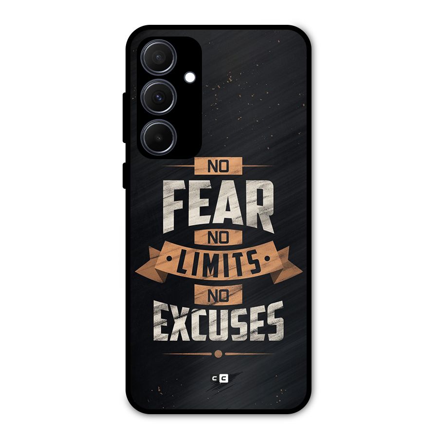 No Excuse Metal Back Case for Galaxy A35