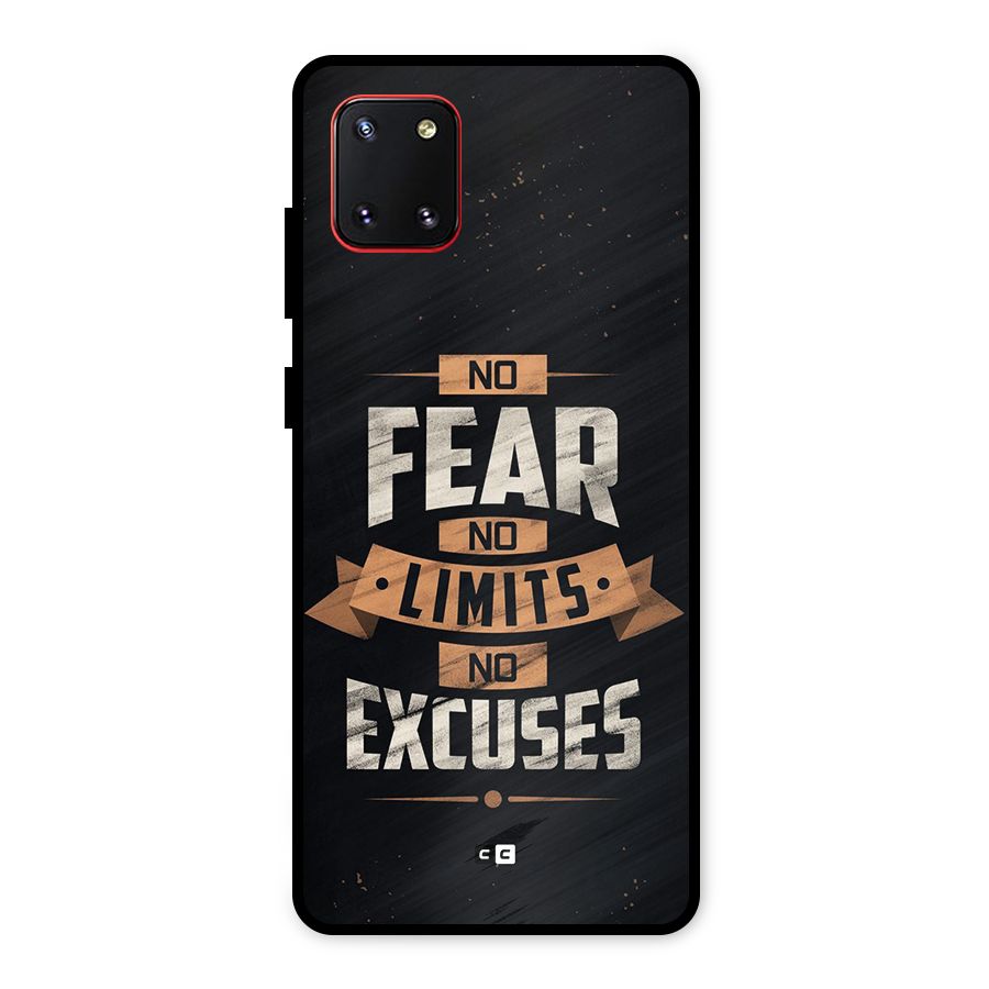 No Excuse Metal Back Case for Galaxy Note 10 Lite