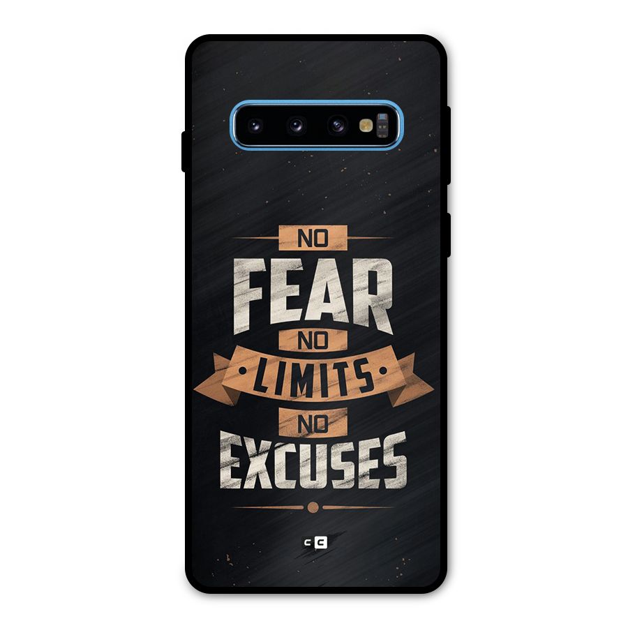No Excuse Metal Back Case for Galaxy S10
