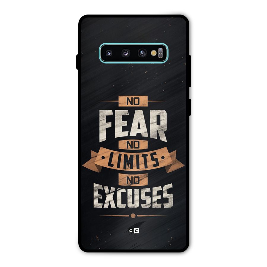 No Excuse Metal Back Case for Galaxy S10 Plus