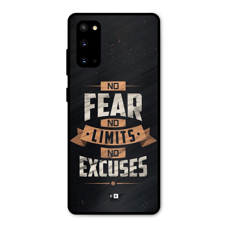 No Excuse Metal Back Case for Galaxy S20