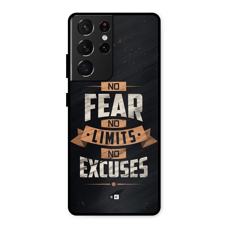 No Excuse Metal Back Case for Galaxy S21 Ultra 5G