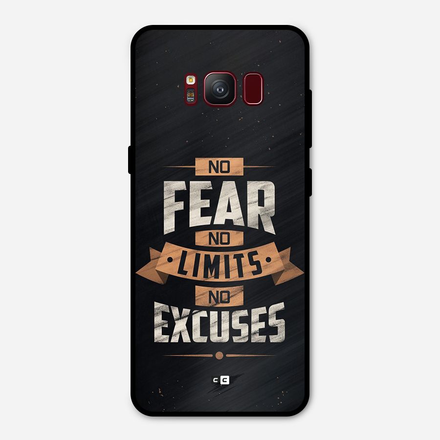 No Excuse Metal Back Case for Galaxy S8