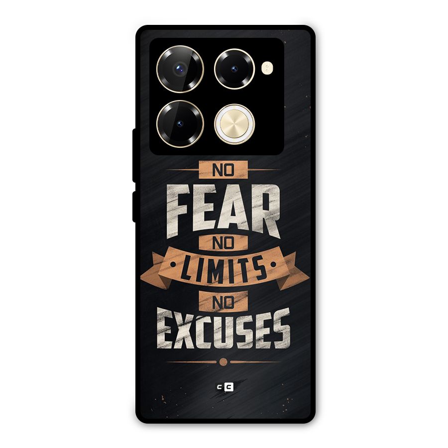 No Excuse Metal Back Case for Infinix Note 40 Pro Plus
