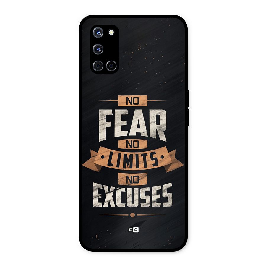 No Excuse Metal Back Case for Oppo A52